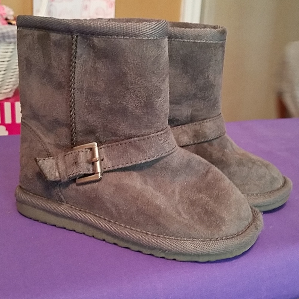 Kids Toddler Childrens Place Warm Gray Boots 8